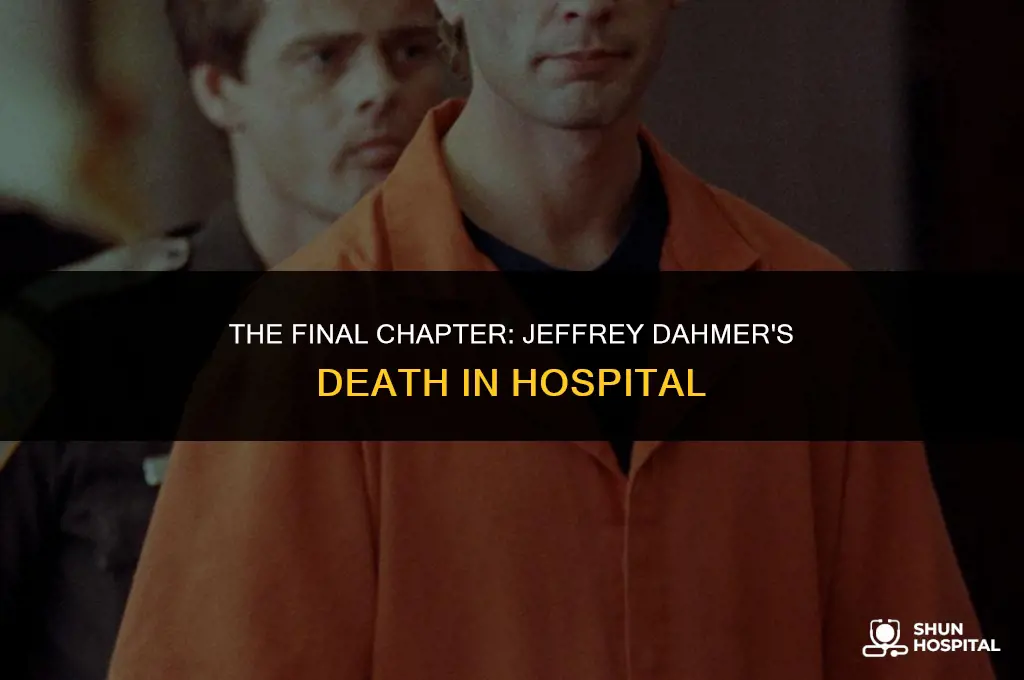 did jeffrey dahmer die in hospital