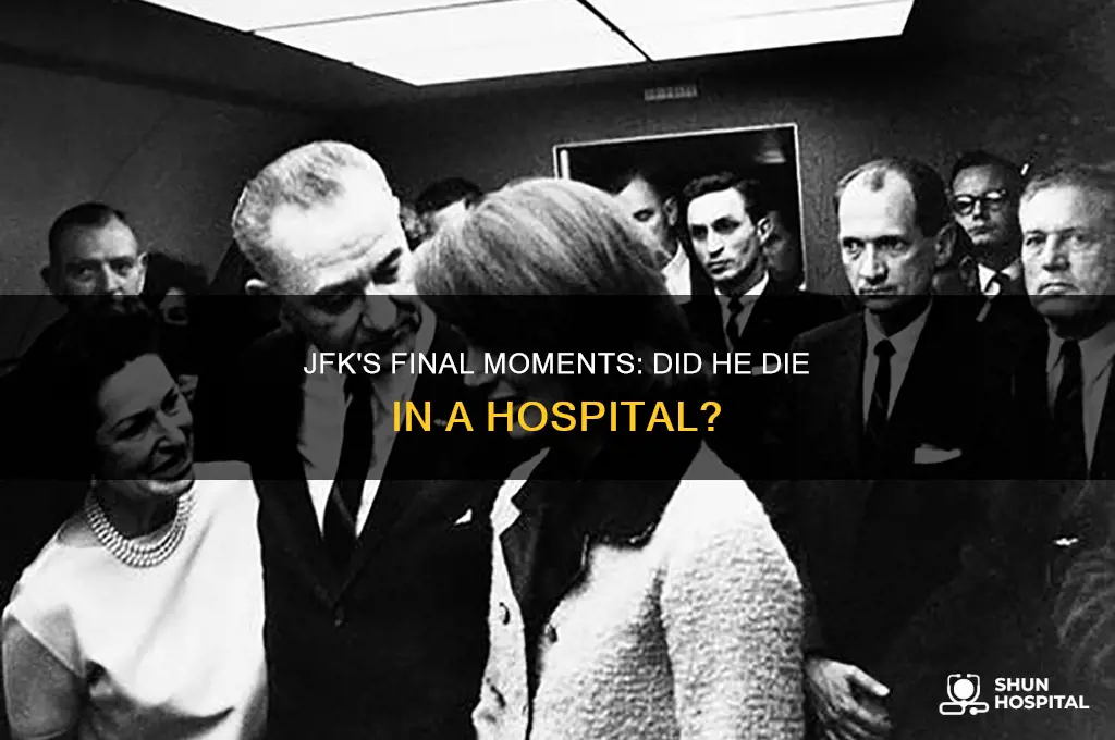 did jfk die in hospital