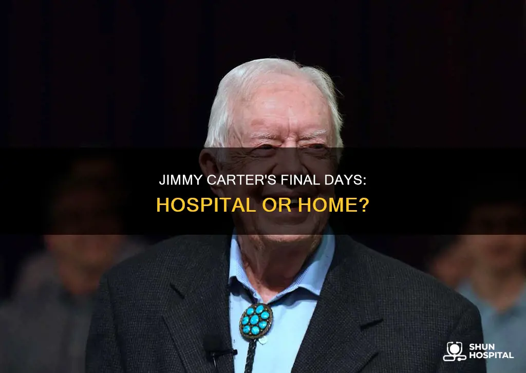 did jimmy carter die in the hospital