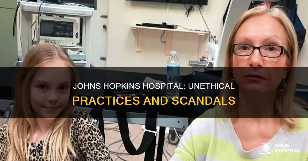 did john hopkins hospital do anything bad