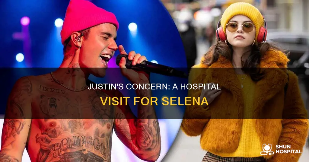 did justin visit selena in the hospital