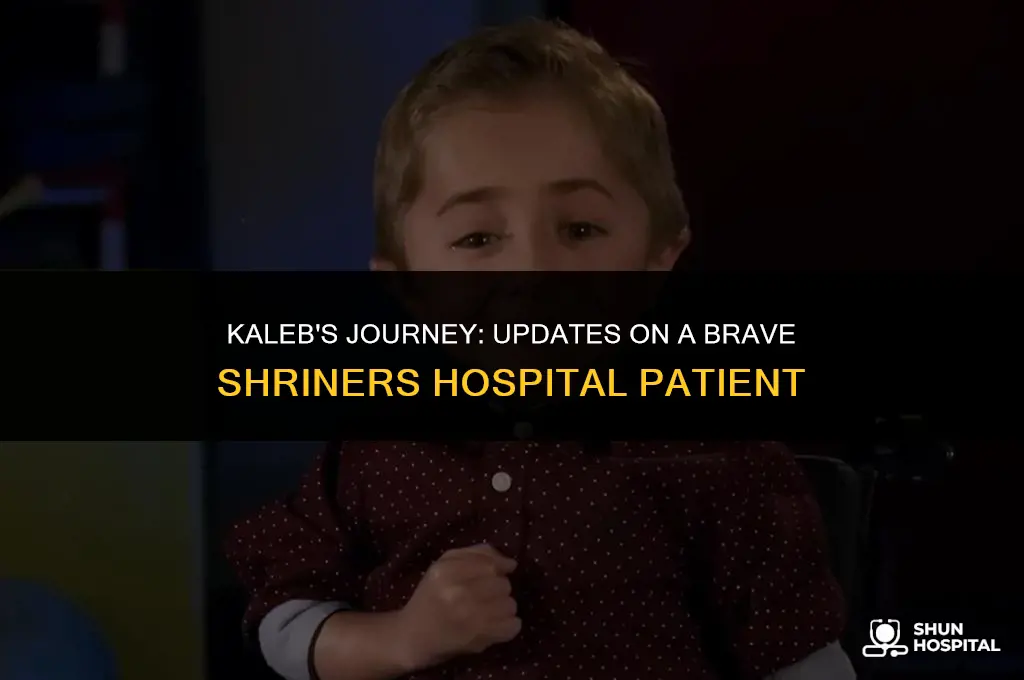 did kaleb from shriners hospital die