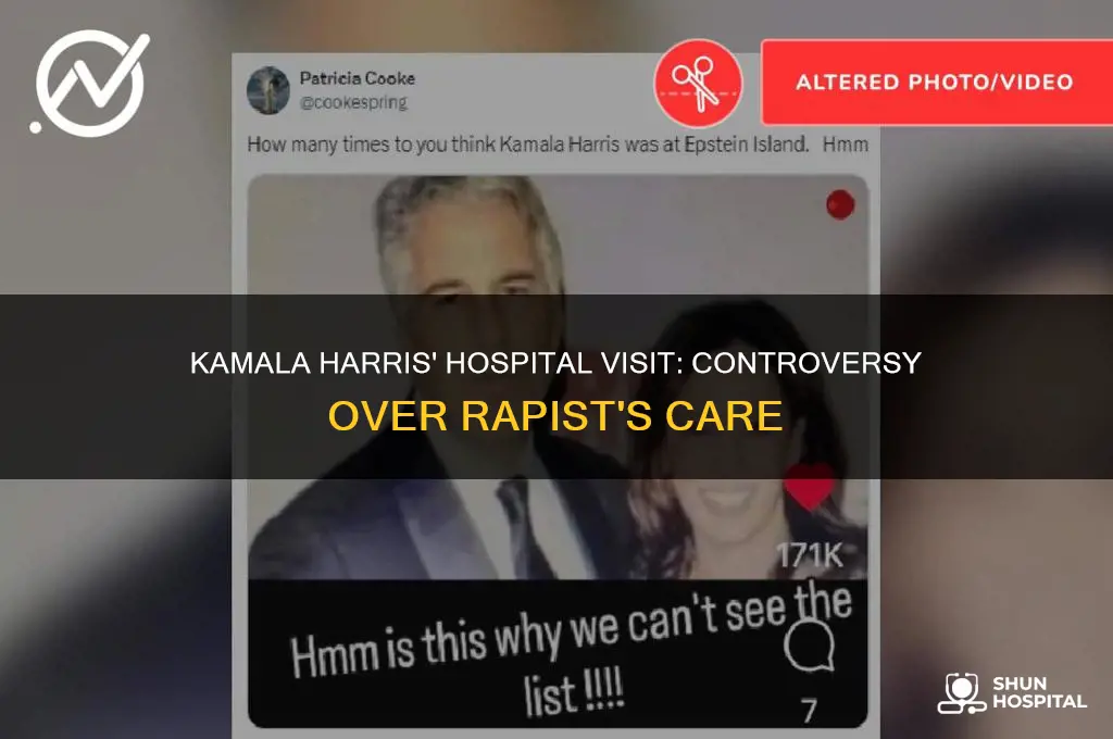 did kamala harris visit a rapist in the hospital