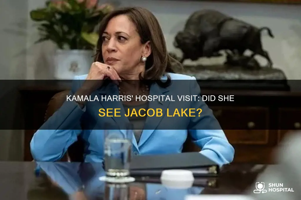 did kamala harris visit jacob lake in the hospital