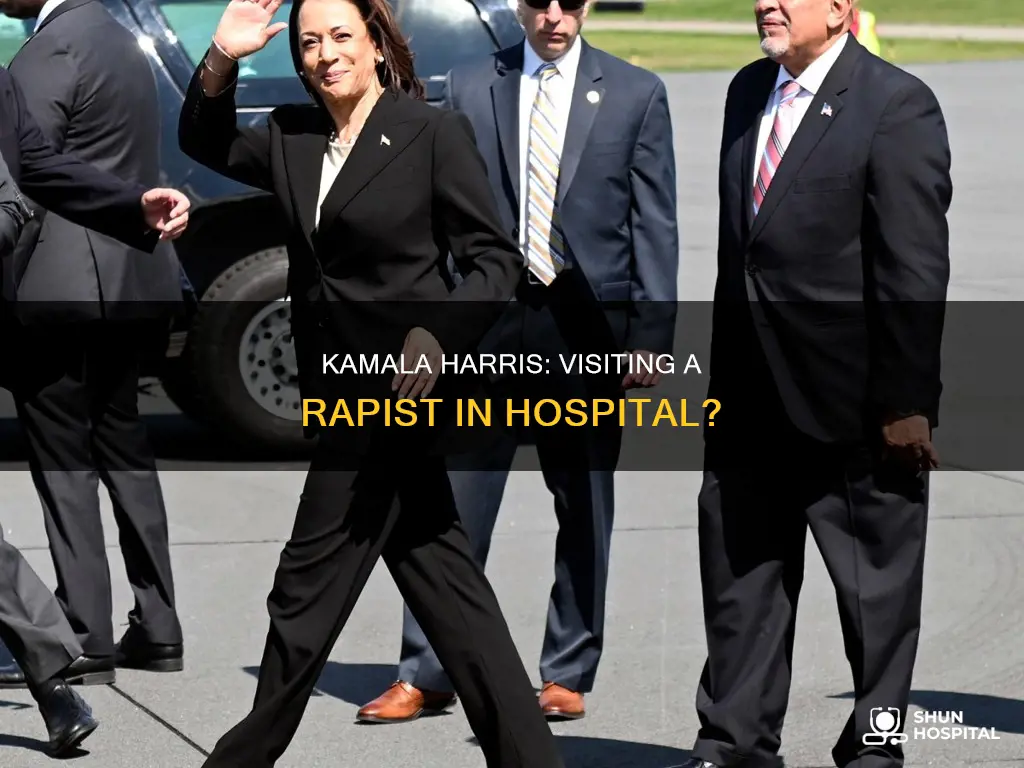 did kamala harris visit rapist in hospital