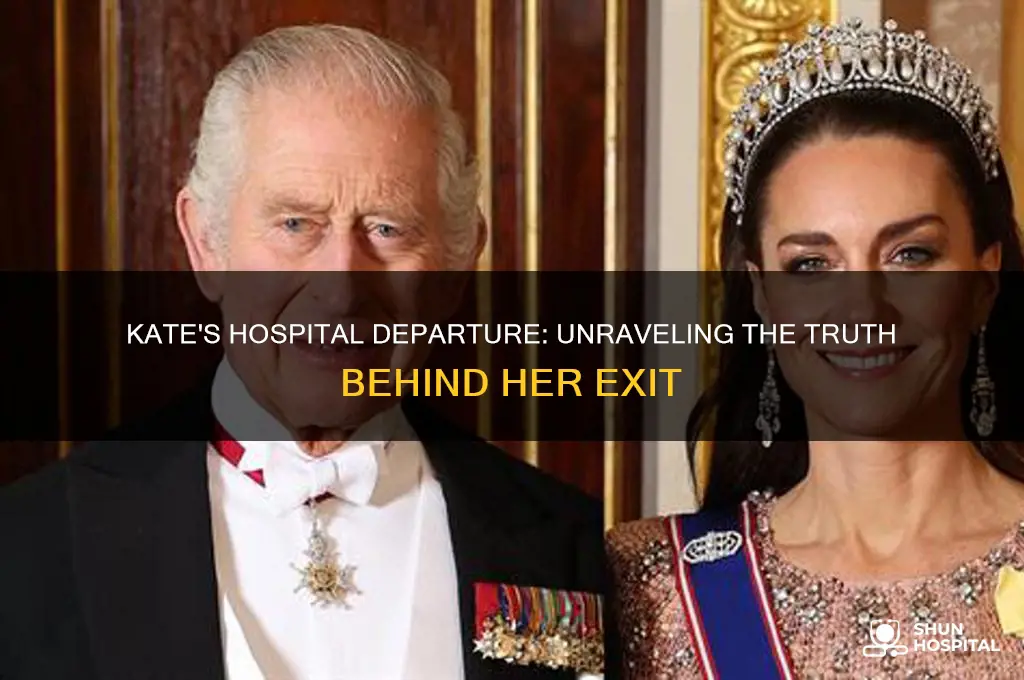 did kate leave hospital