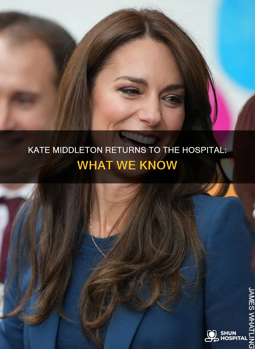 did kate middleton return to the hospital