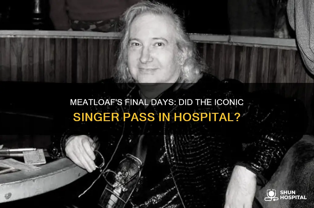 did meatloaf die in hospital