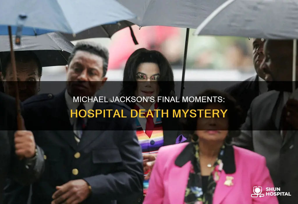 did michael jackson die in the hospital
