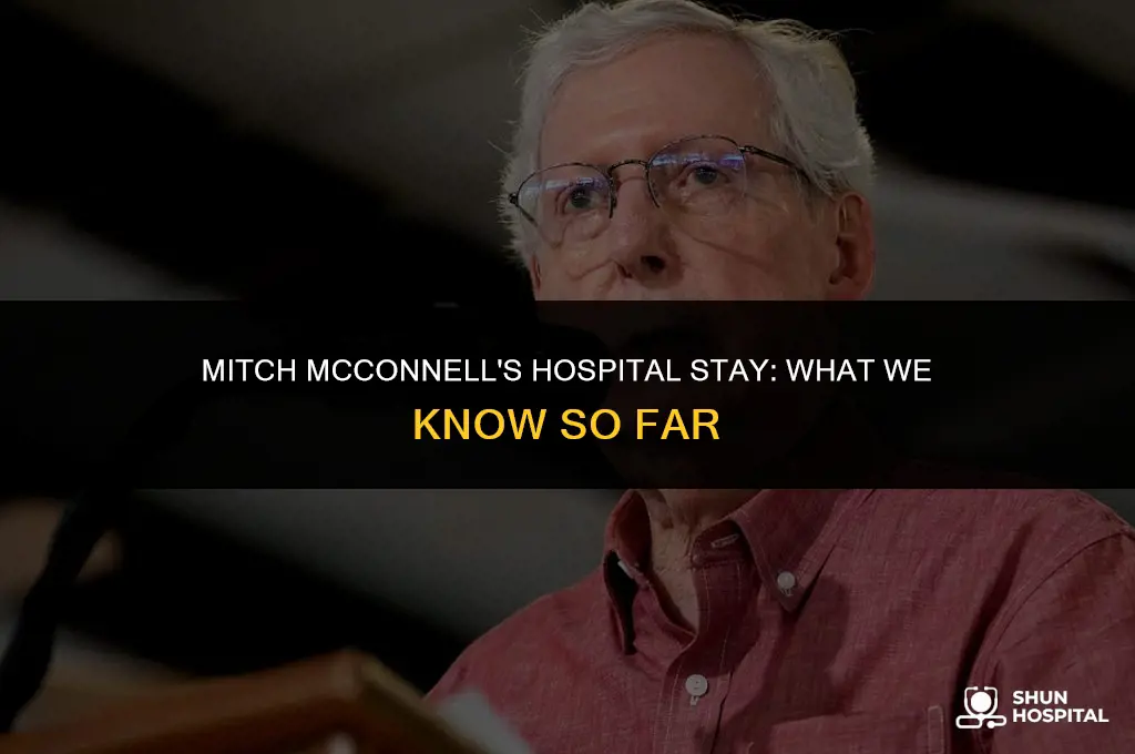 did mitch mcconnell leave the hospital