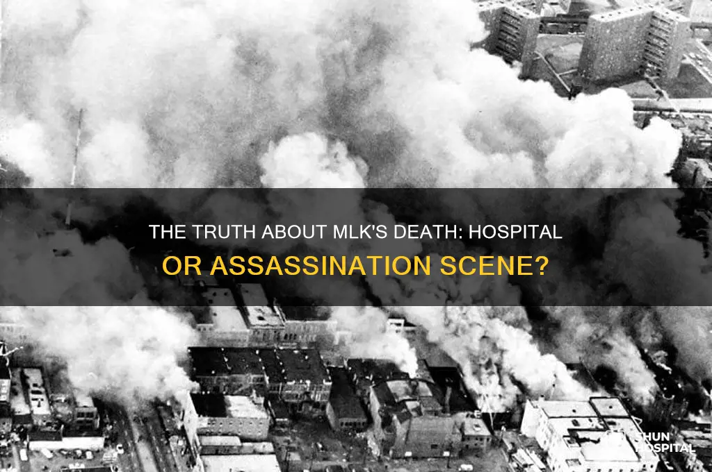 did mlk die in hospital