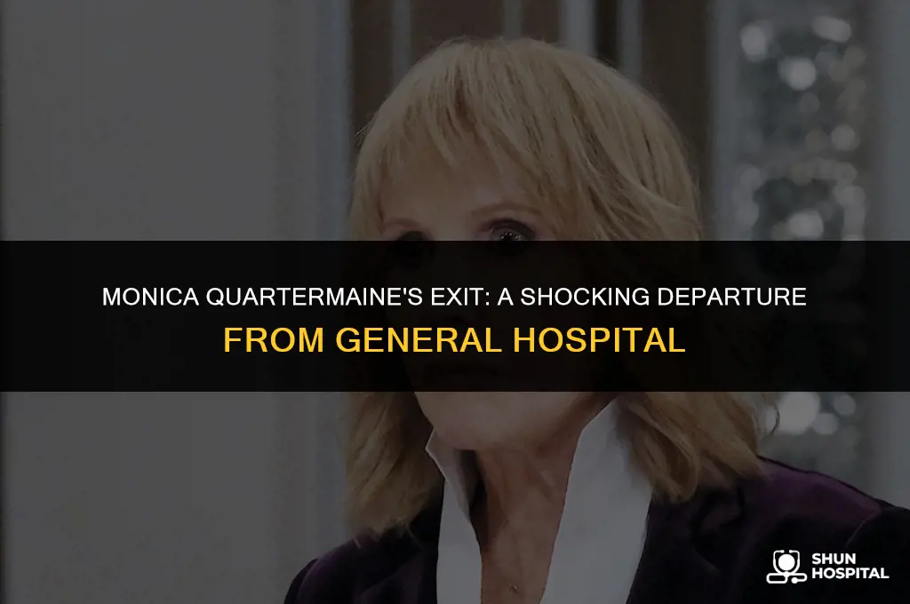 did monica quartermaine leave genaral hospital