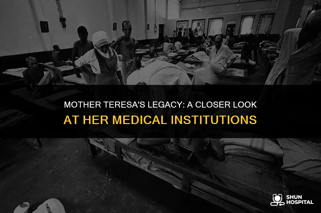 did mother teresa have any hospitals