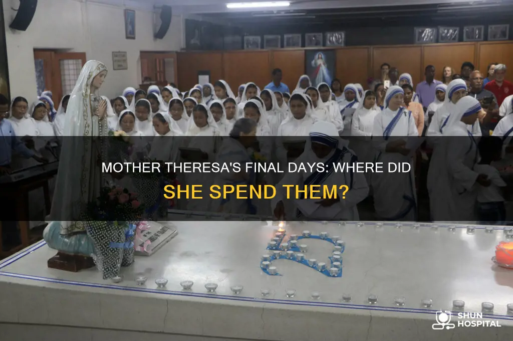 did mother theresa die in a hospital
