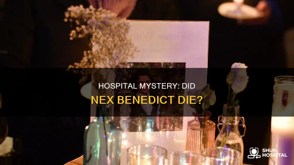 did nex benedict die in the hospital
