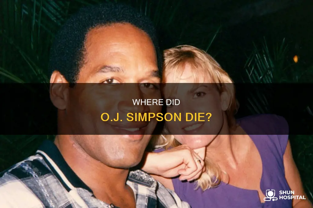 did oj simpson die in a hospital