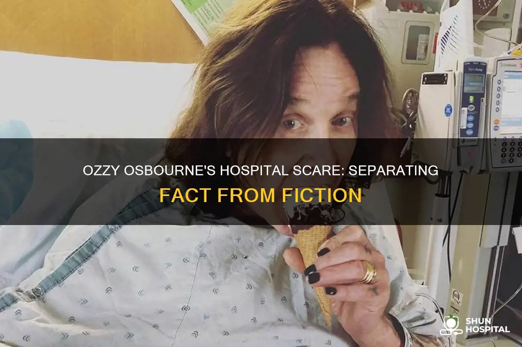 did ozzy osbourne die on the way to the hospital