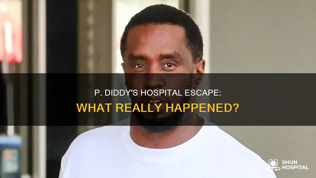 did p diddy escape from the hospital