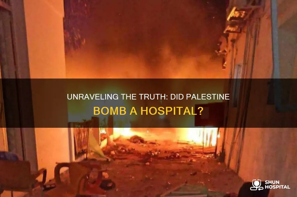 did palestine bomb a hospital