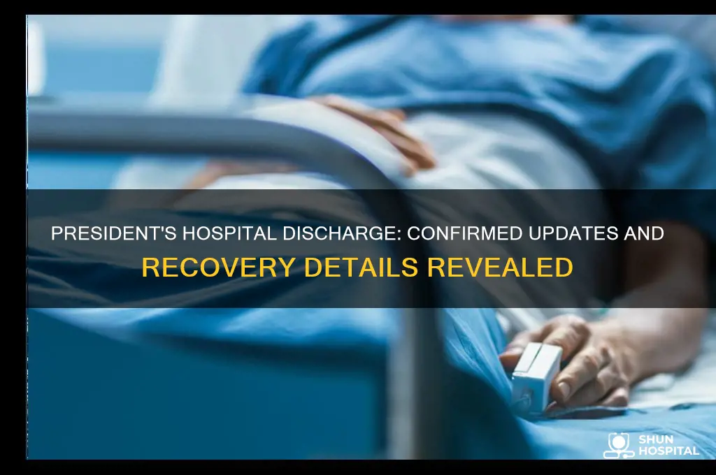 did president leave hospital