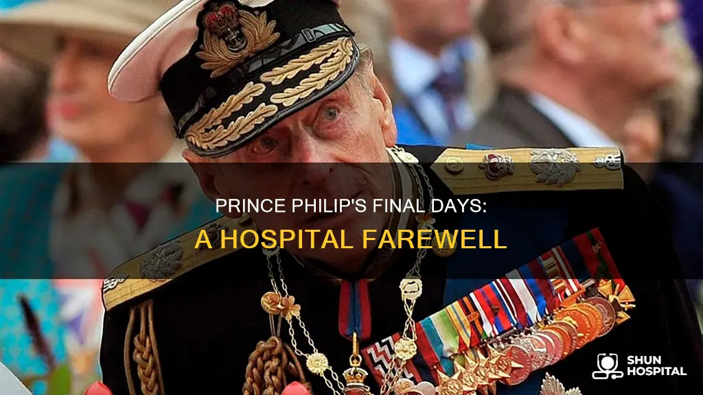 did prince philip die in the hospital