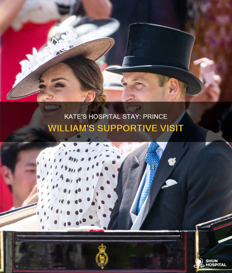 did prince william visit kate in hospital