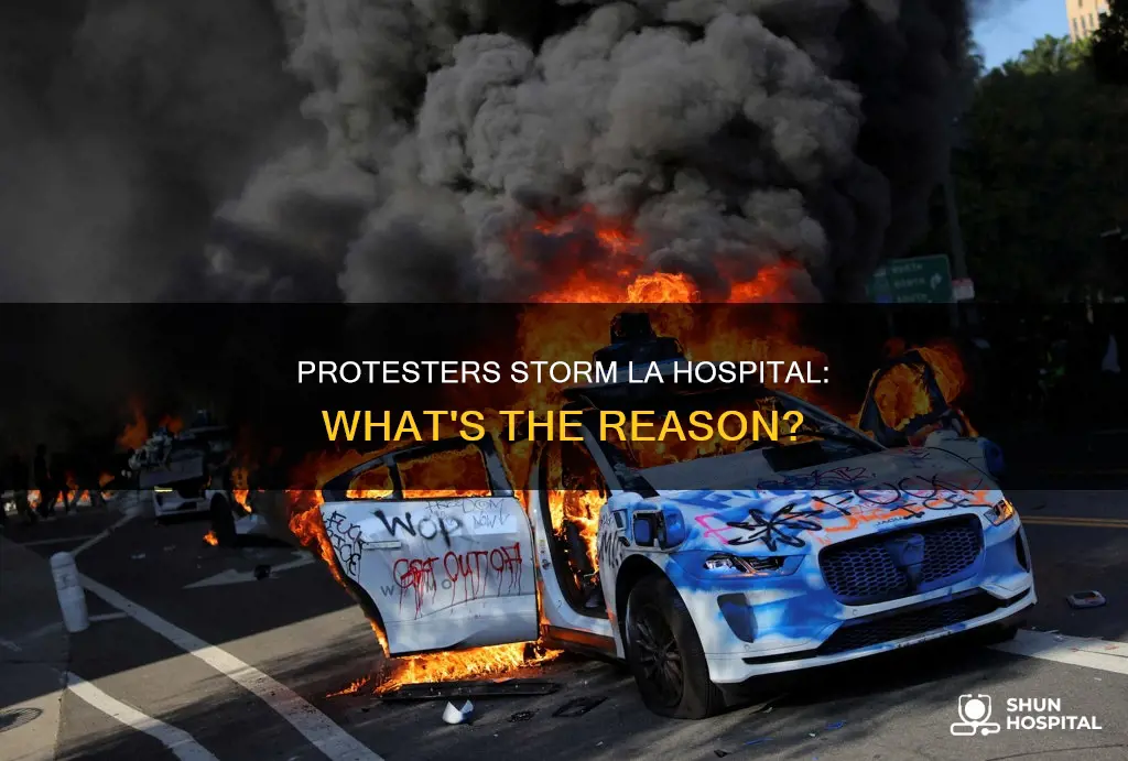 did protesters show up at la hospital