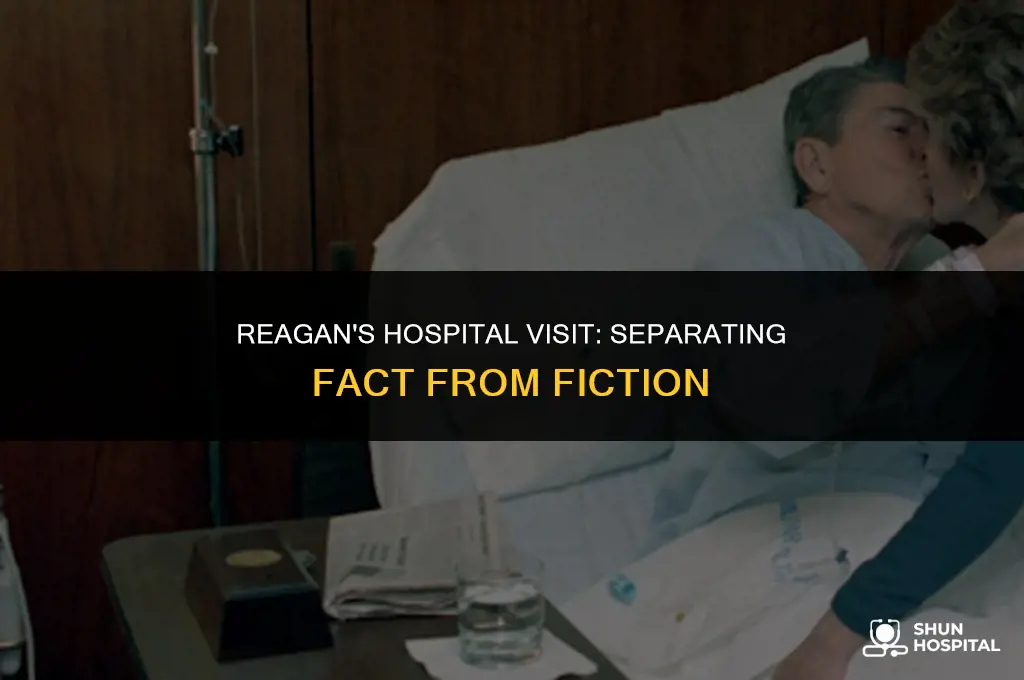 did reagan walk into the hospital