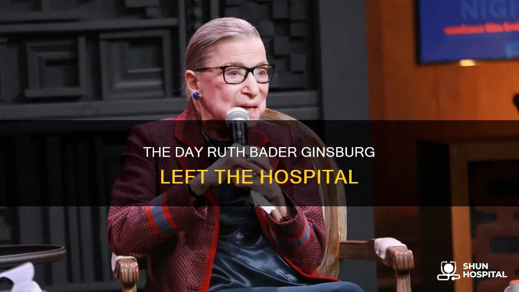 did ruth bader leave the hospital 3019