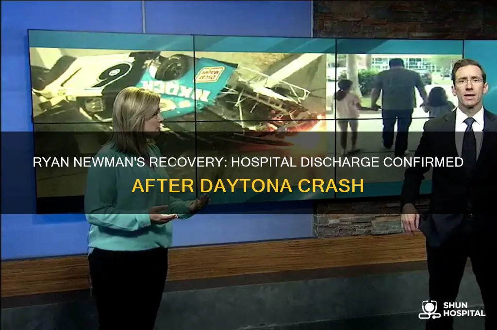 did ryan newman leave hospital