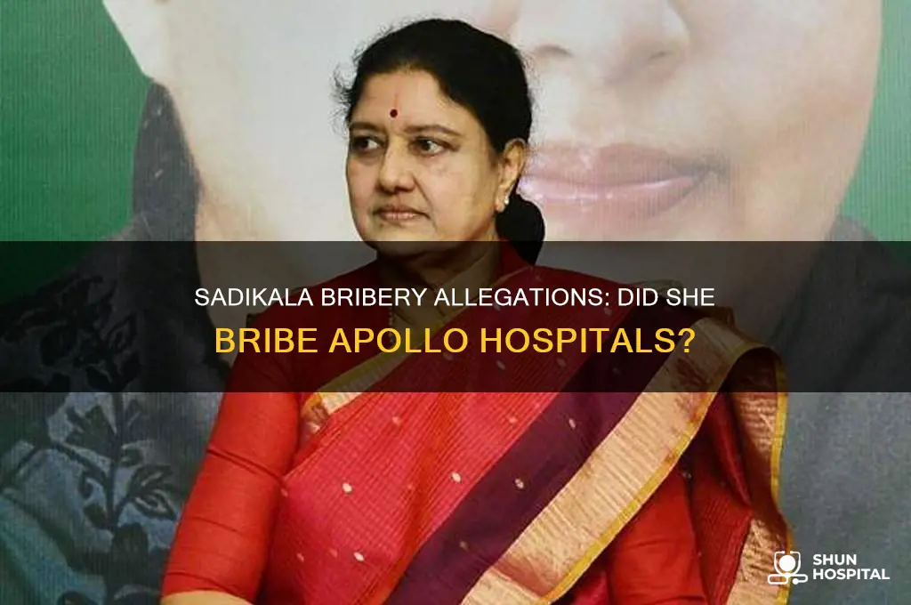 did sadikala bribed appollo hospitals