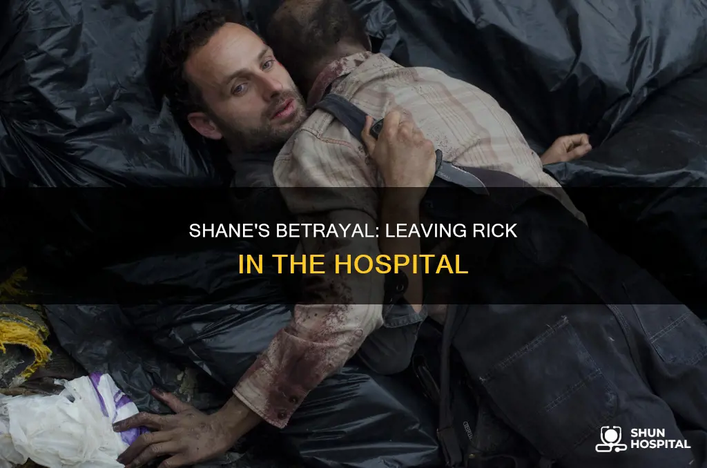 did shane leave rick in the hospital