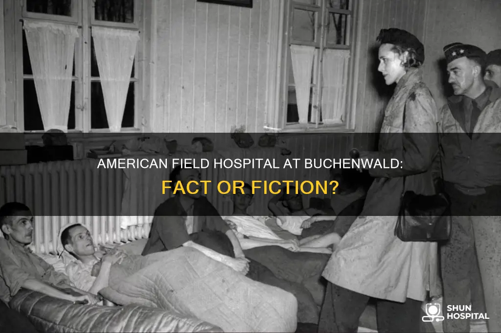 did the americams set up a field hospital at buchenwald