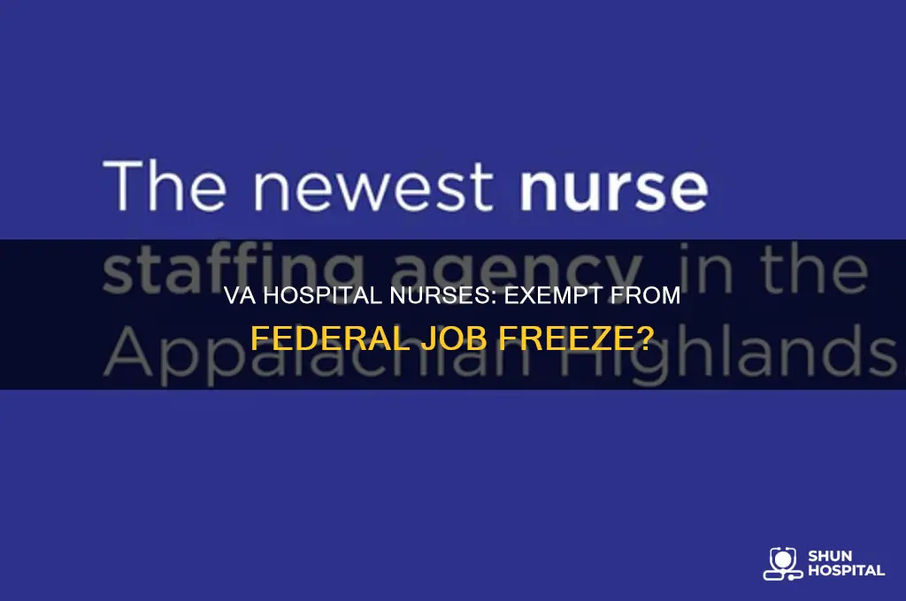 did the federal job freeze include va hospital nurses