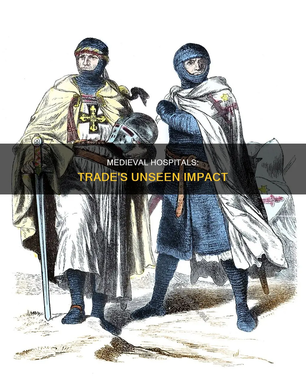 did the medieval hospitals spread by trade