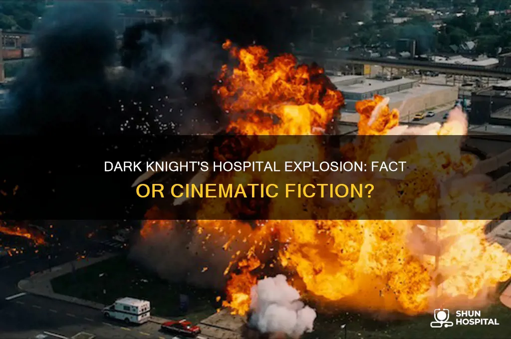 did they actually blow up a hospital in dark knight