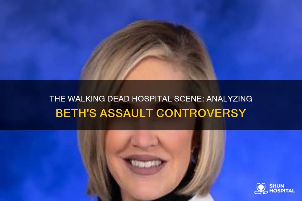 did they rape beth at the hospital walking dead