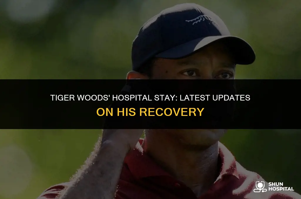 did tiger woods leave the hospital