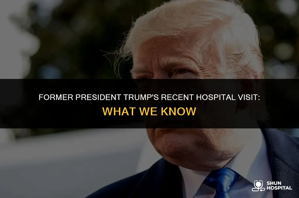 did trump return to the hospital