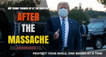 Trump's Hospital Thumbs Up: A Gesture Amidst Massache Tragedy