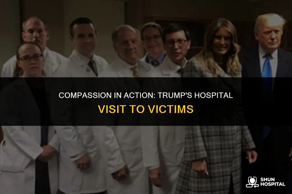 did trump visit victims in hospital