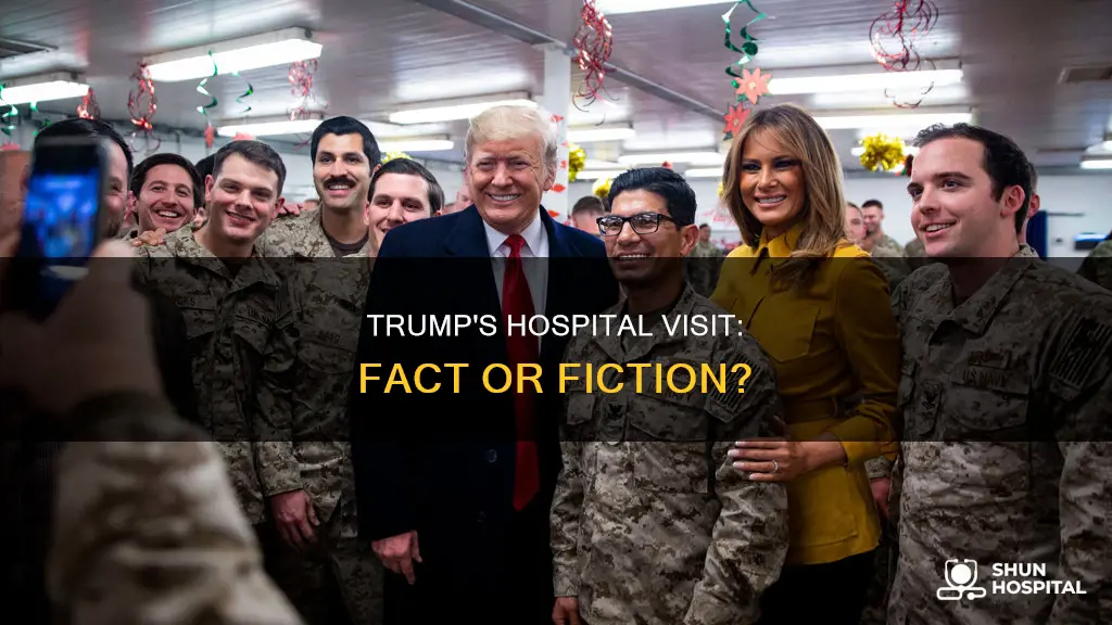 did trump visit wounded soldier in hospital