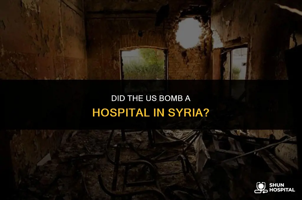 did us bomb hospital in syria