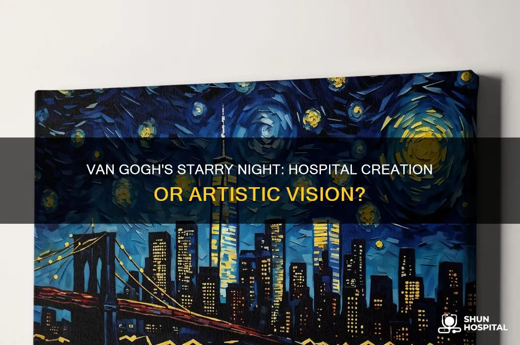 did van gogh paint starry night in a hospital