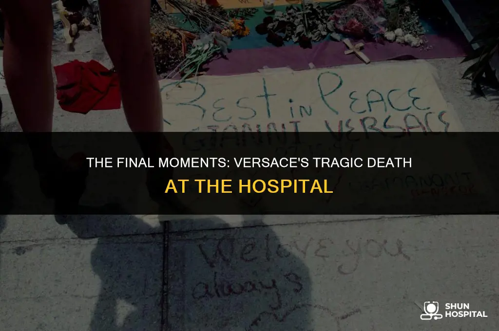 did versace die at the hospital