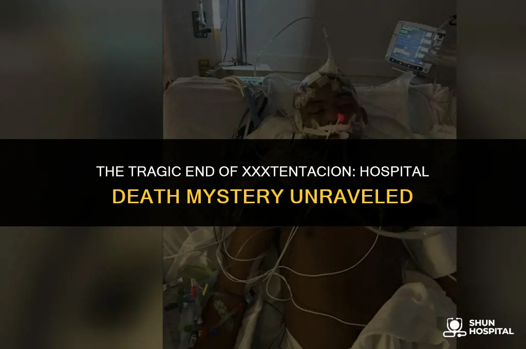 did xxxtentacion die in the hospital
