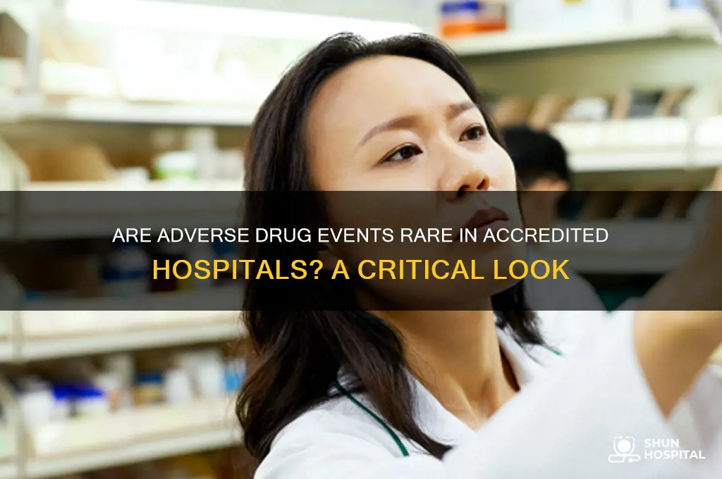 do adverse drug events occur infrequently in accredited hospitals
