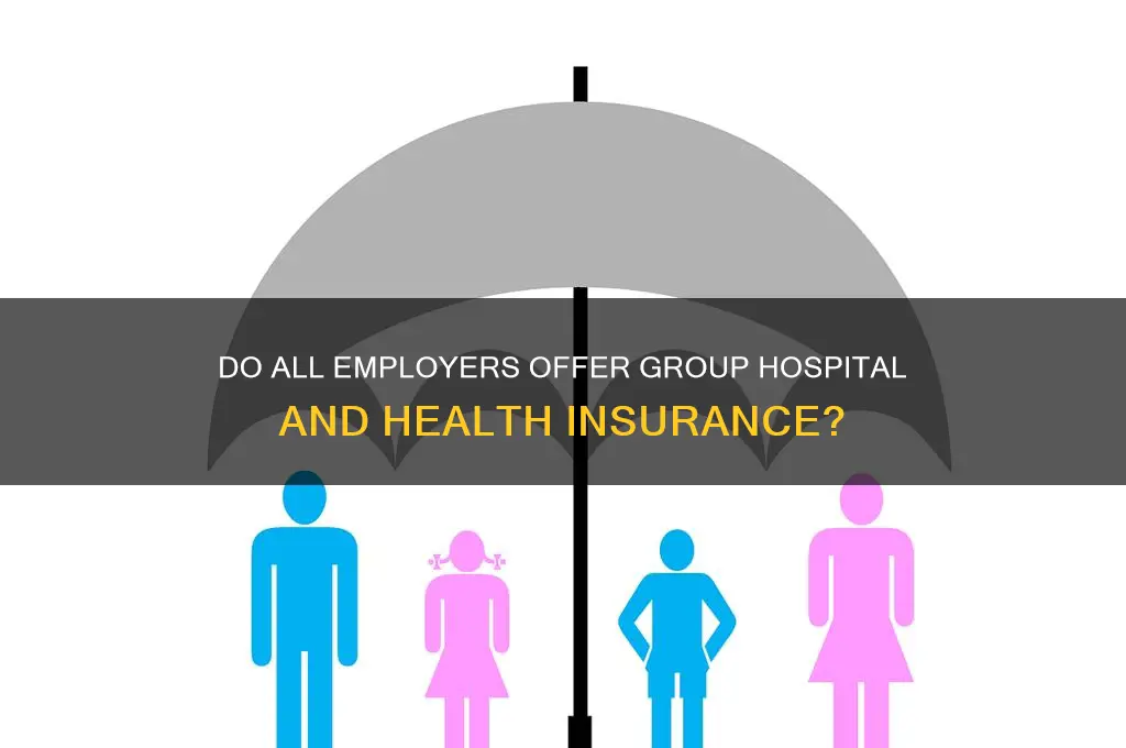 do all employers provide group hospital and health insurance