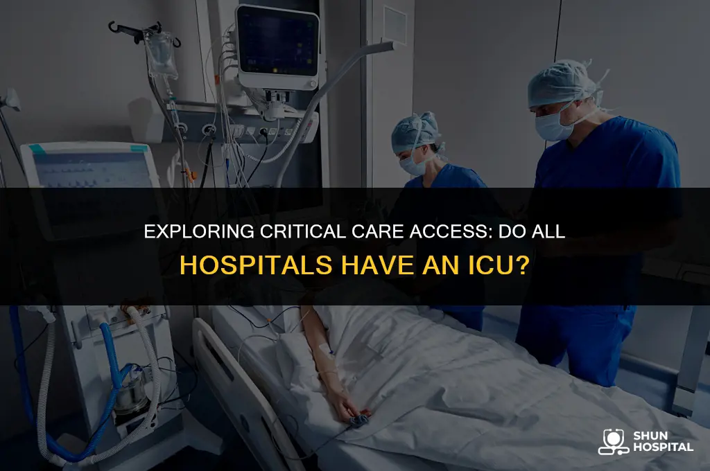 do all hospitals have an icu
