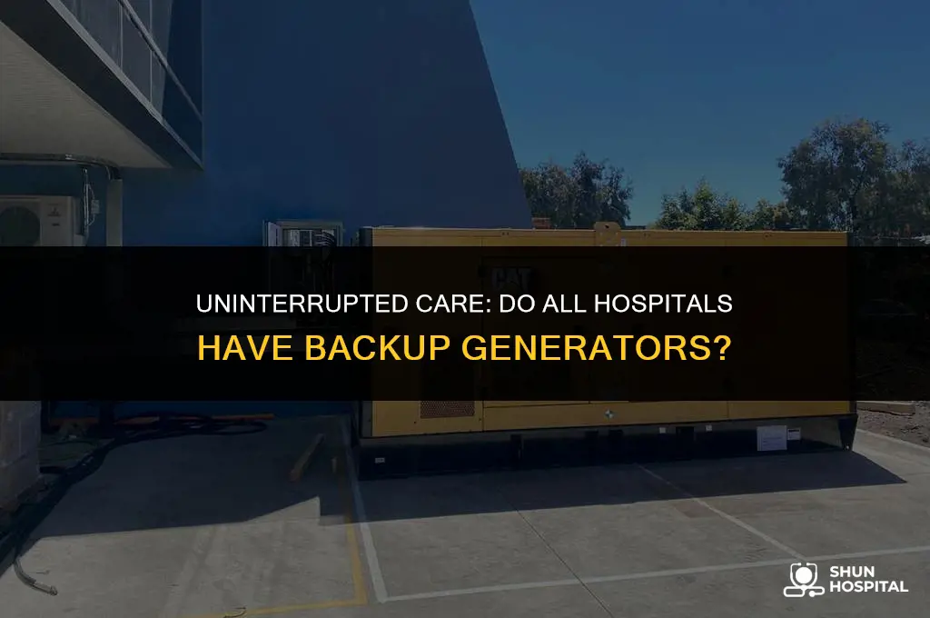 do all hospitals have backup generators